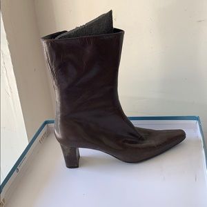 Brown Leather Boot by Nine West